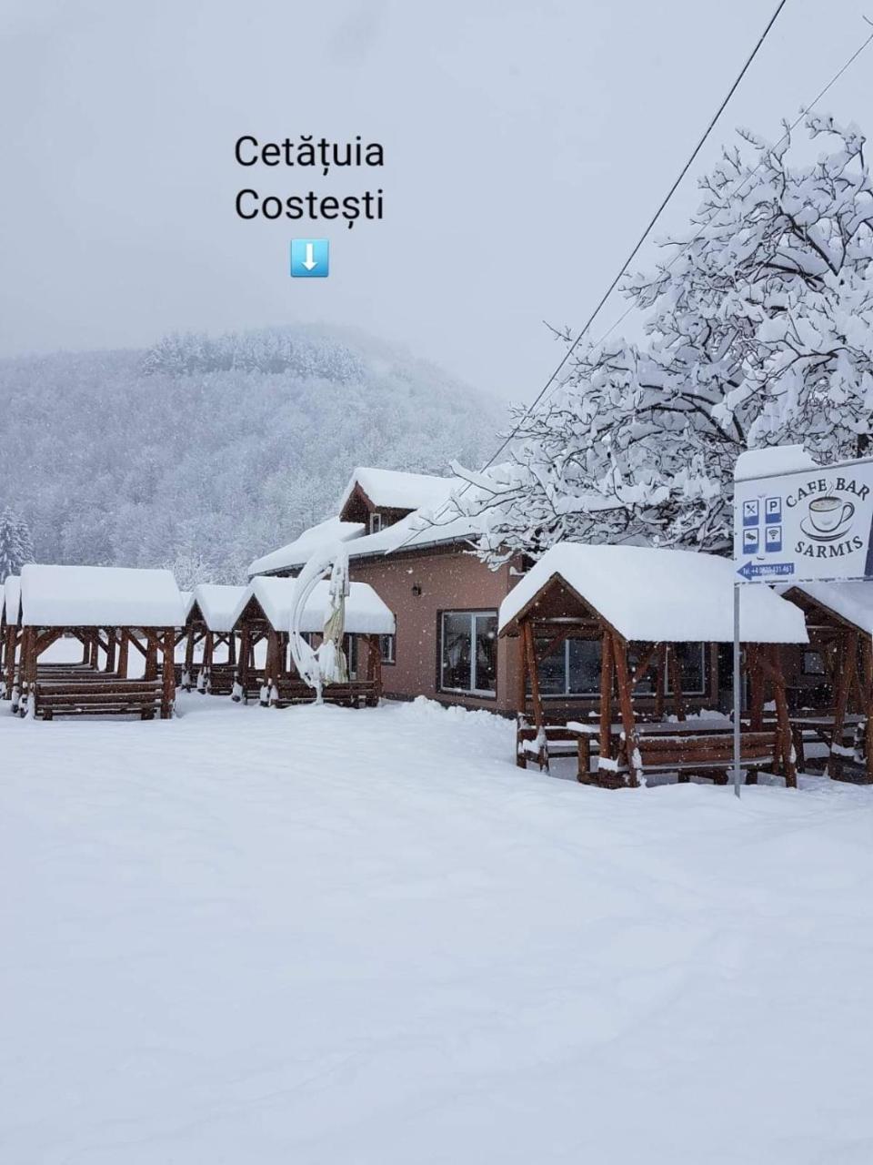 Cabana Sarmis Costesti Buitenkant foto